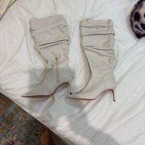 Schutz Ashlee Slouchy Leather Boots SZ 7